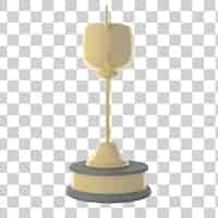 Free PSD trophy award side view