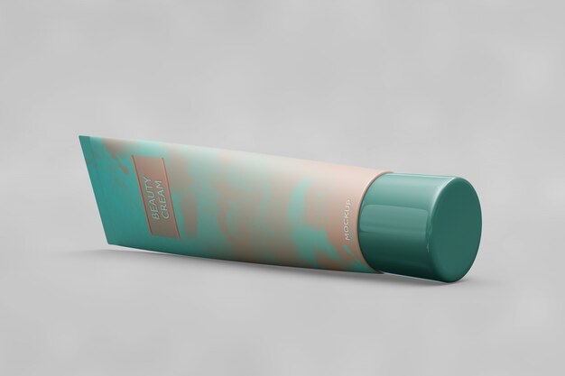 Tube packaging mockup