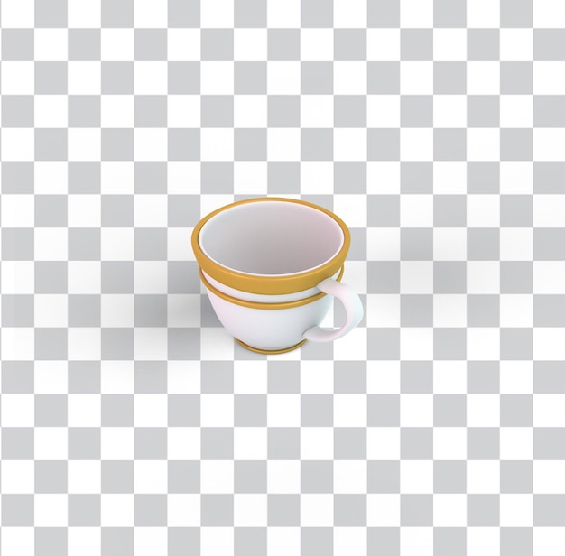 Turkish coffee cup from the right side free PSD download