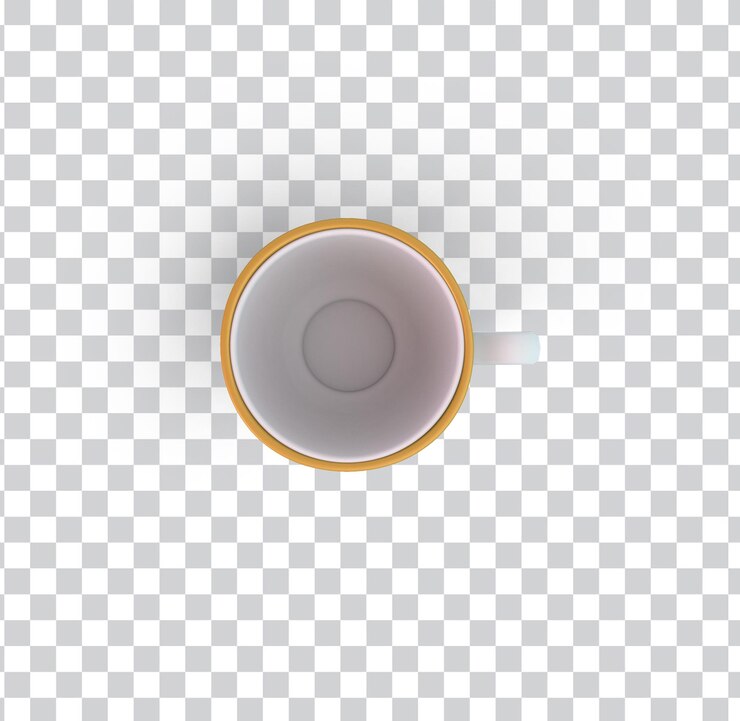 Free PSD turkish coffee cup top view