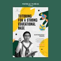 Free PSD tutoring service template design