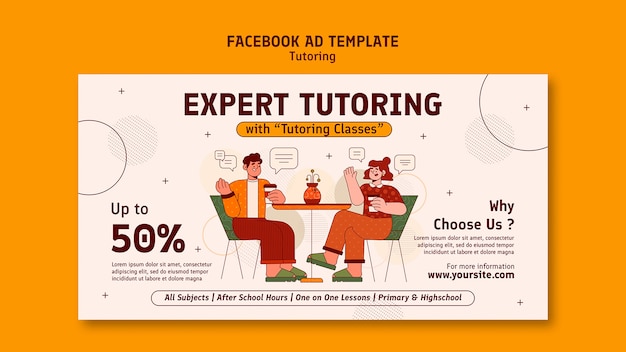 Free PSD tutoring template design