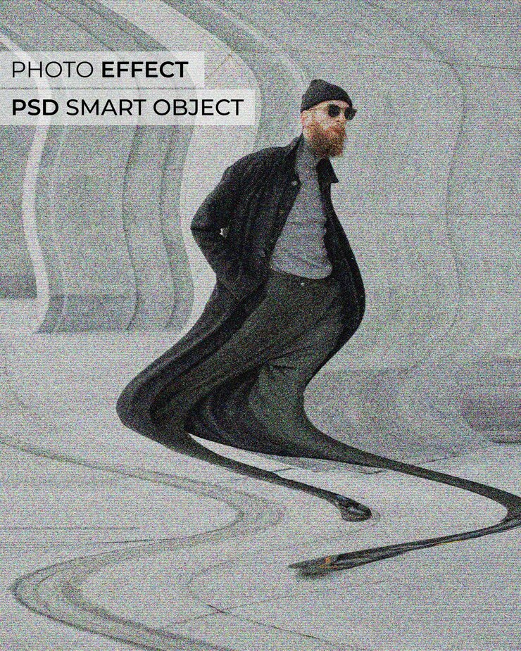 Бесплатный PSD эффект фликера телевизора