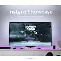 Free PSD tv mock up