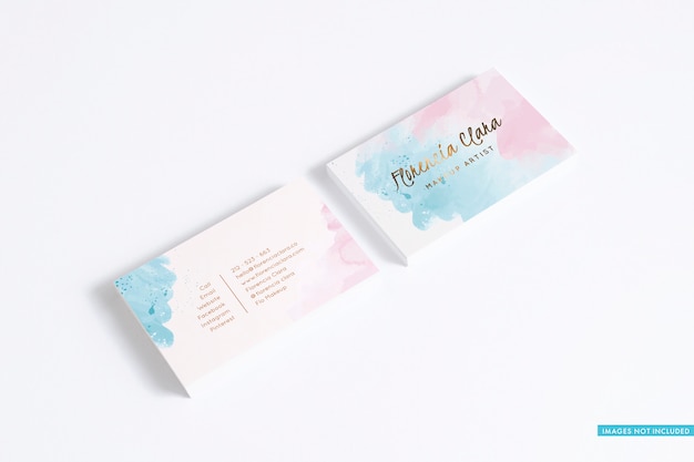 Unleash Your Style with Two Business Card Stacks! Free PSD Templates for Download