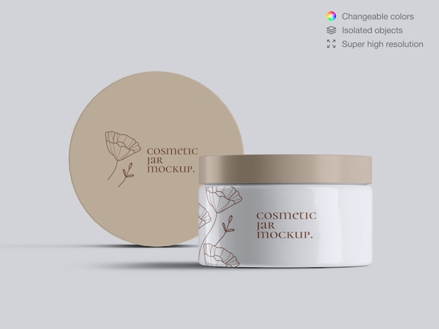 Download Free PSD | Cream jar mock up