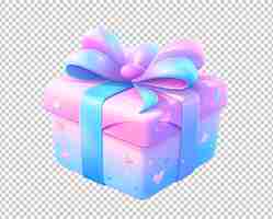 Free PSD ui gift box isolated on background