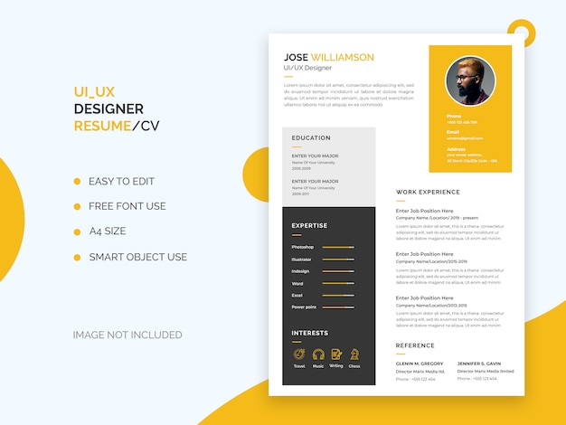 Ui_ux resume or cv template