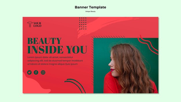 Unique beauty banner