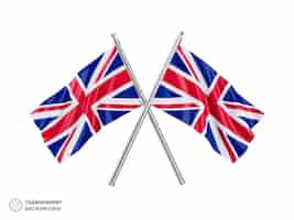 Бесплатный PSD Иллюстрация национального изолированного флага соединенного королевства