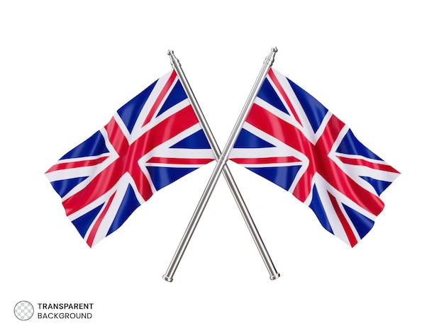 イギリスの孤立した国旗のイラスト