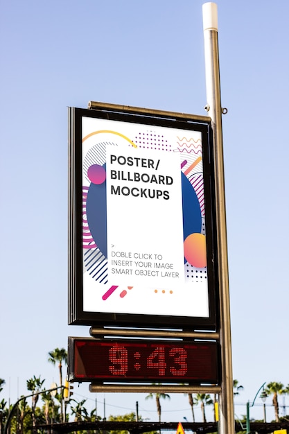 Urban billboard mockup