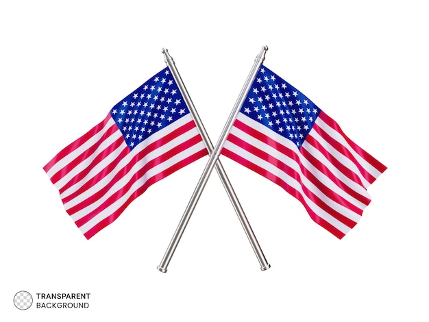 無料PSD 白い背景の上のアメリカ国民の飛行旗