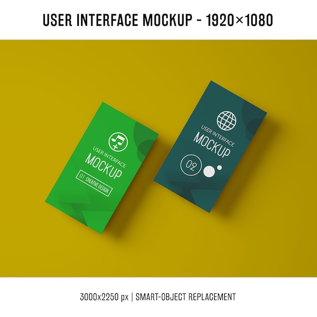 PSD gratuito mockup dell'interfaccia utente