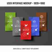 PSD gratuito mockup dell'interfaccia utente