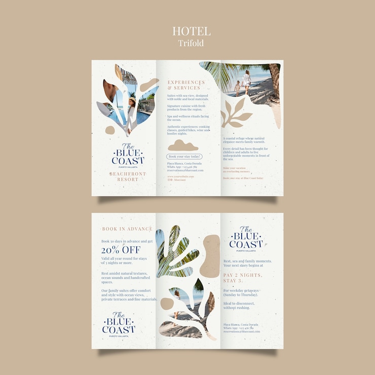 Free PSD vacation hotel template