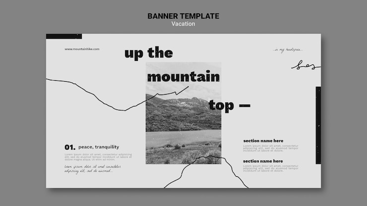 Free PSD vacation offer banner template