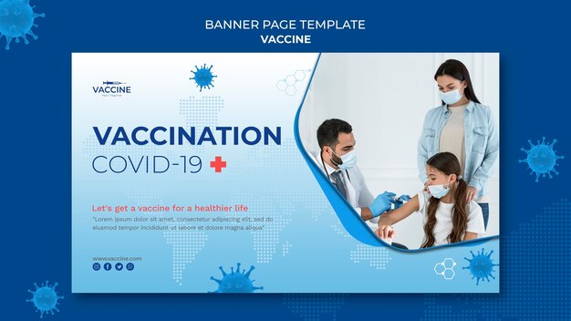 Vaccine banner template