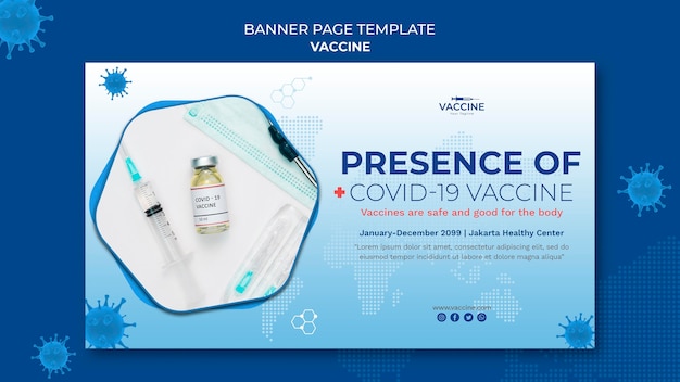 Vaccine banner template