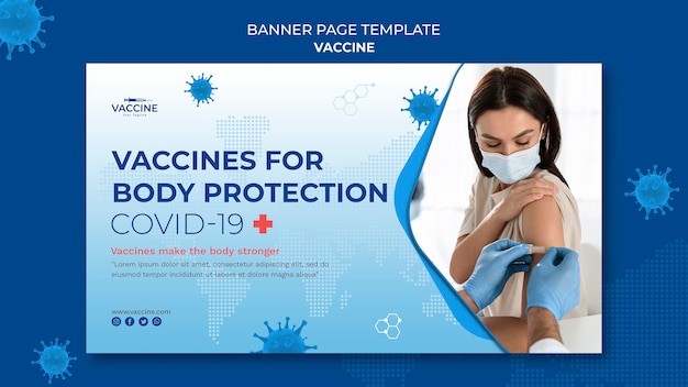 Vaccine banner template