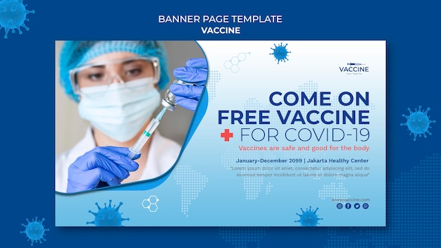 Vaccine banner template