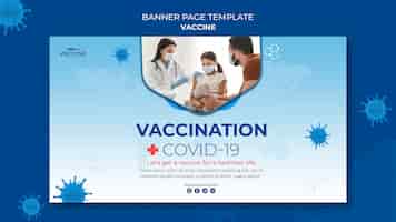 Free PSD vaccine banner template