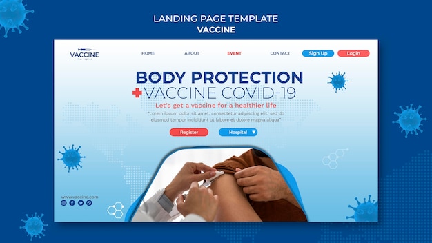 Vaccine landing page