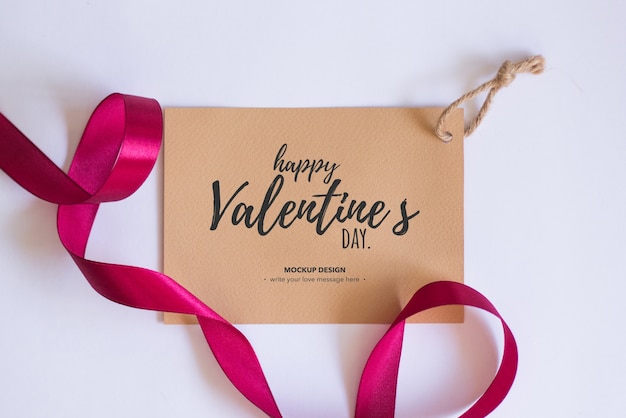 Free PSD valentine elements mockup