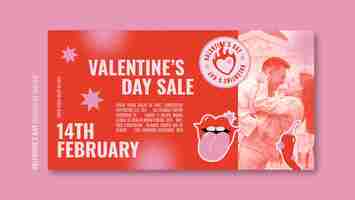 Free PSD valentine's day celebration facebook template