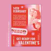 Free PSD valentine's day celebration poster