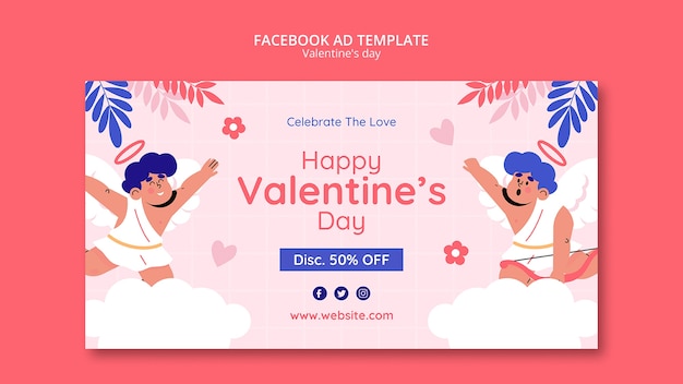 Valentine's day facebook template