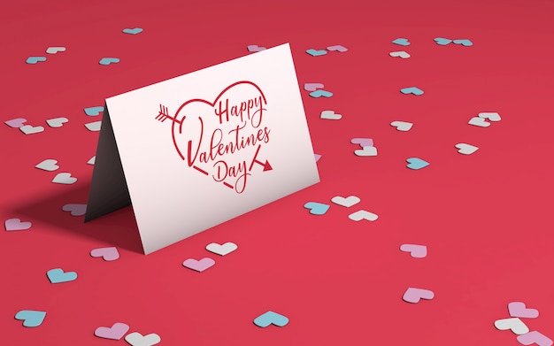 Valentine's day party mockup