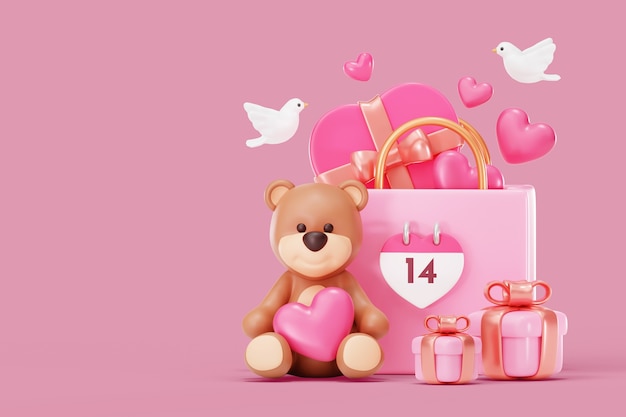 Valentine's day sales background