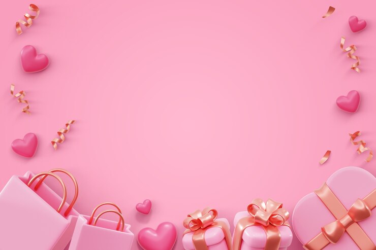 Free PSD valentine's day sales background