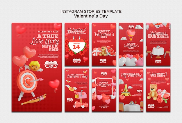 Valentine's day template design