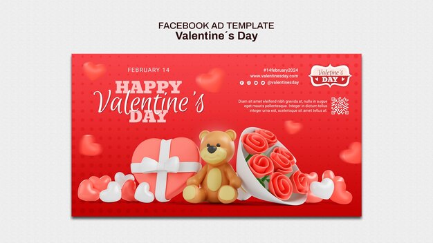 Valentine's day template design