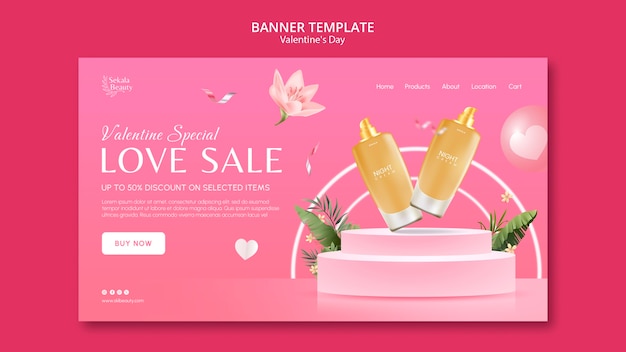 Valentine's day template design