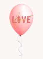 Free PSD valentines day balloon