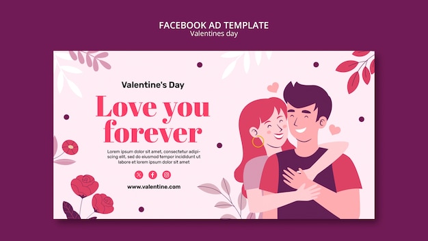 バレンタインデー フェイスブック テンプレート