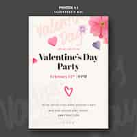 Free PSD valentines day poster design template