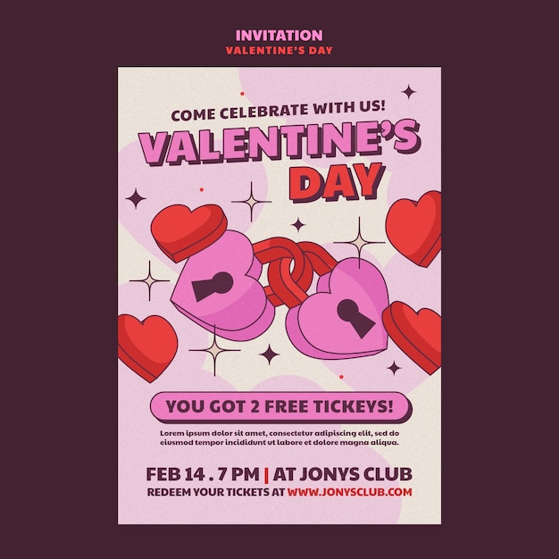 Valentines day template design