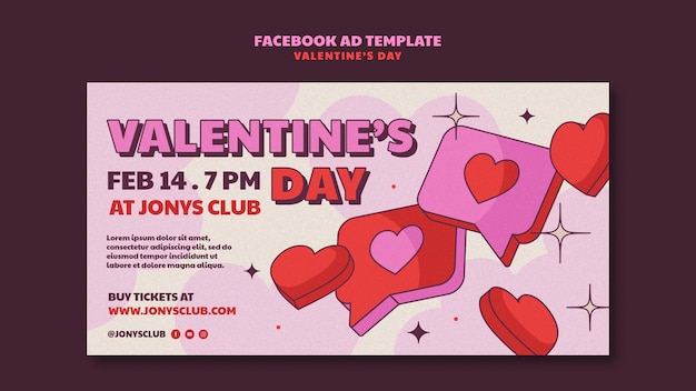 Valentines day template design