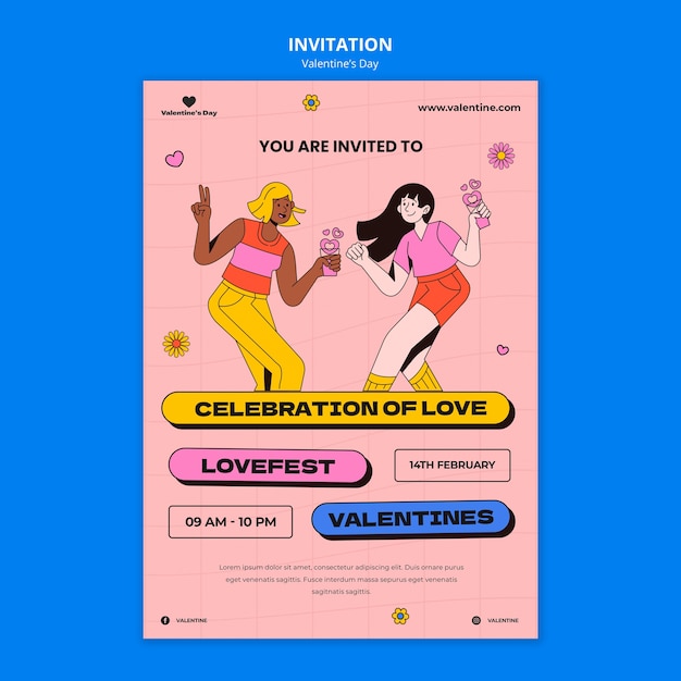 Valentines day  template design