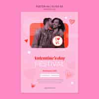 Free PSD valentines day template design