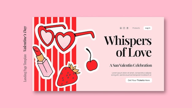 Valentines day template design