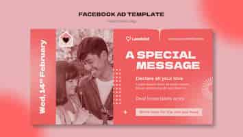 Free PSD valentines day template design