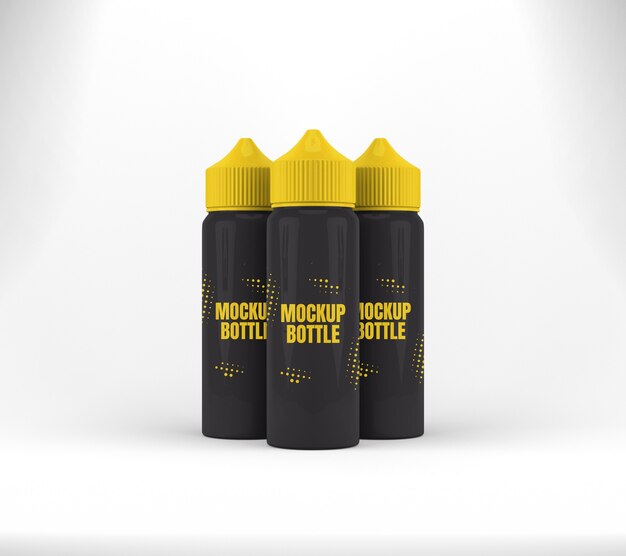 Download Premium PSD | Realistic vape liquid bottle mockup