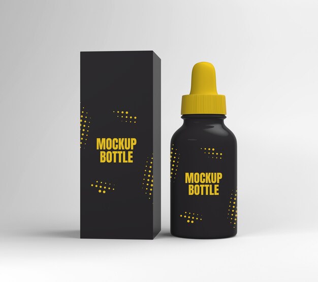 Download Premium PSD | Vape liquid bottle mockup isolated