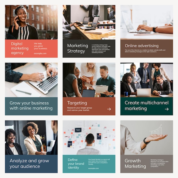 無料PSD さまざまなデジタルマーケティングテンプレートpsdビジネスソーシャルメディア投稿セット