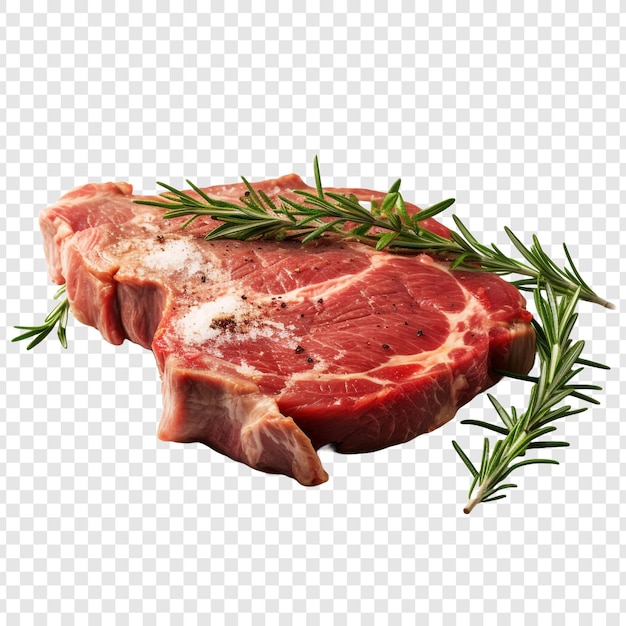 Veal isolated on transparent background